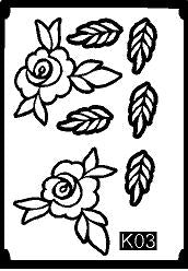 Simple Kids Mehndi Stencil for Beginners REBAN STENCIL K03