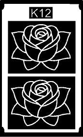 Designer Kids Mehndi Stencil for Unique Hand Art REBAN STENCIL K12