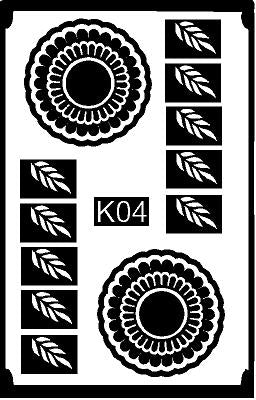 Creative Kids Mehndi Stencil Designs for Small Hands REBAN STENCIL K04