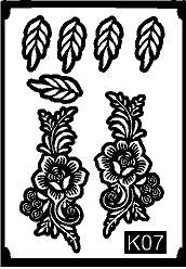 Small Size Kids Mehndi Stencil for Perfect Fit REBAN STENCIL K07
