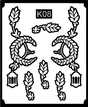 Adorable Kids Mehndi Stencil for Instant Cute Designs REBAN STENCIL K08