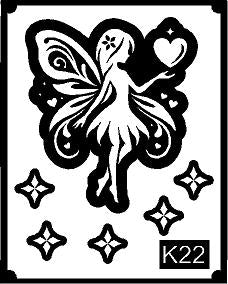 Smooth Finish Kids Mehndi Stencil for Clean Designs REBAN STENCIL K22