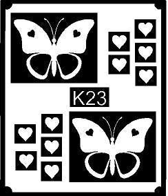 Creative Pattern Mehndi Stencil for Kids Styling REBAN STENCIL K23