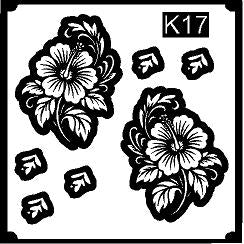 Designer Kids Mehndi Stencil for Unique Hand Art REBAN STENCIL K17