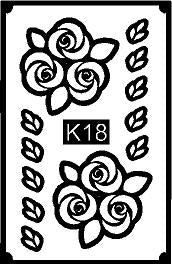 Professional Kids Mehndi Stencil for Neat Results REBANS TENCIL K18