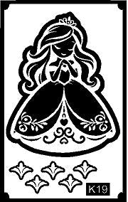 Multipattern Kids Mehndi Stencil for Variety Designs REBAN STENCIL K19