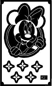 Mini Mehndi Stencil for Kids Small Hand Designs REBAN STENCIL K21