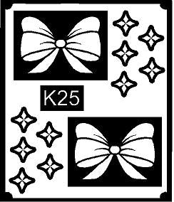 Bow Hand Mehndi Stencil for Kids Beginners