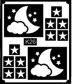 Easy Grip Kids Mehndi Stencil for Better Control REBAN STENCIL K26